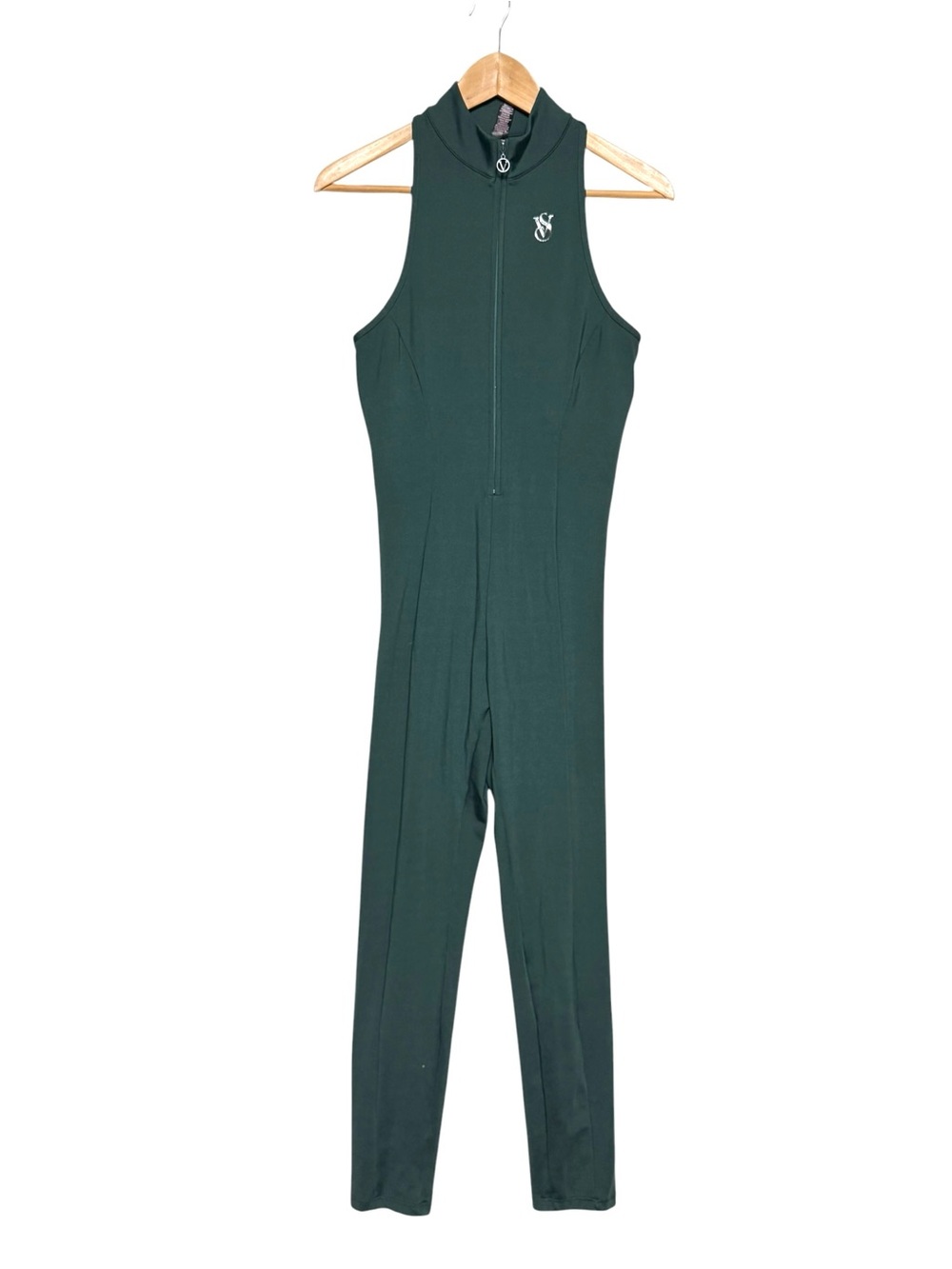 Victoria’s Secret Sport Green Zip Front Jumpsuit / Catsuit MEDIUM